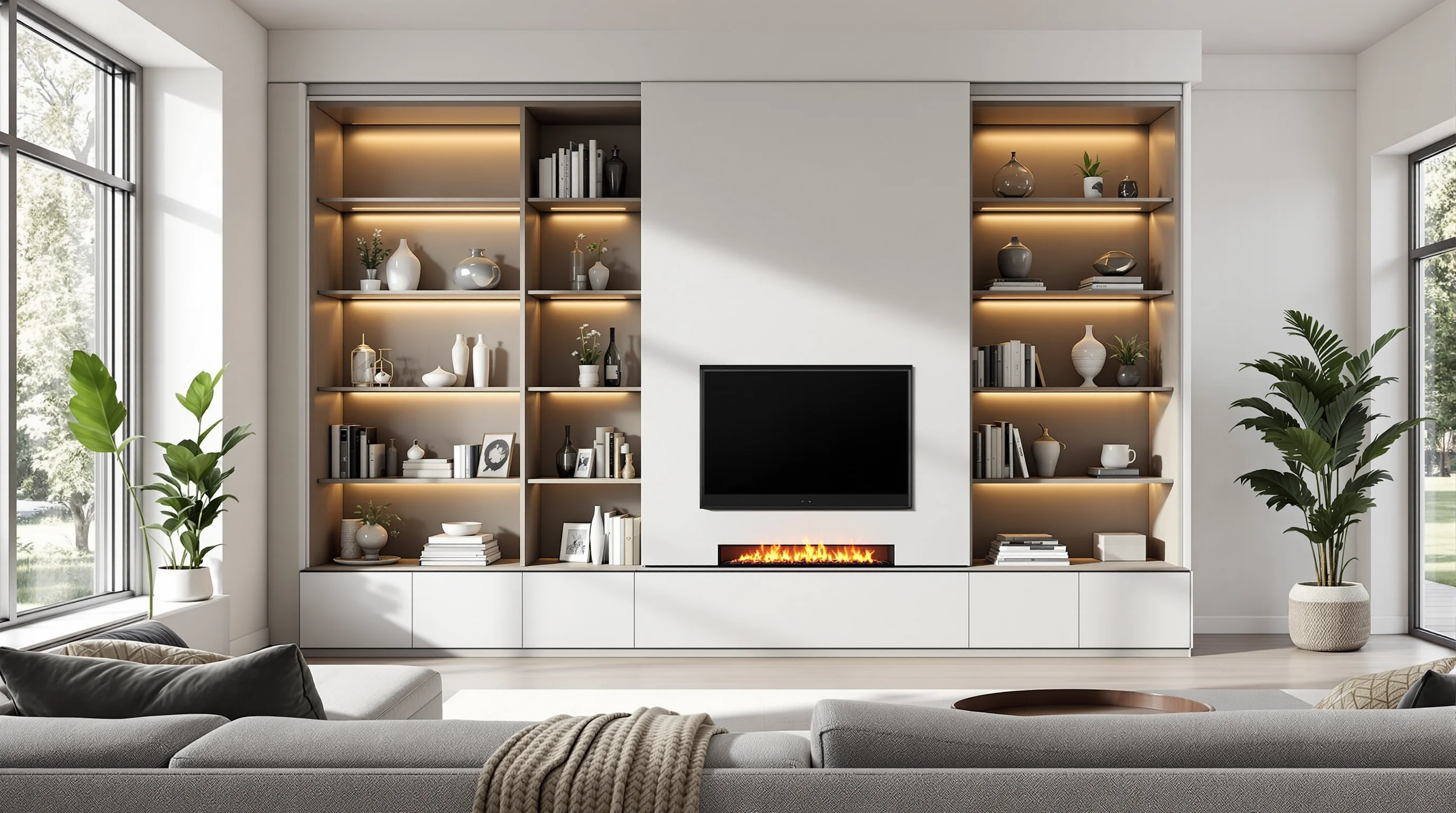 Mueble con chimenea: las ventajas de integrar diseño y calidez en tu hogar