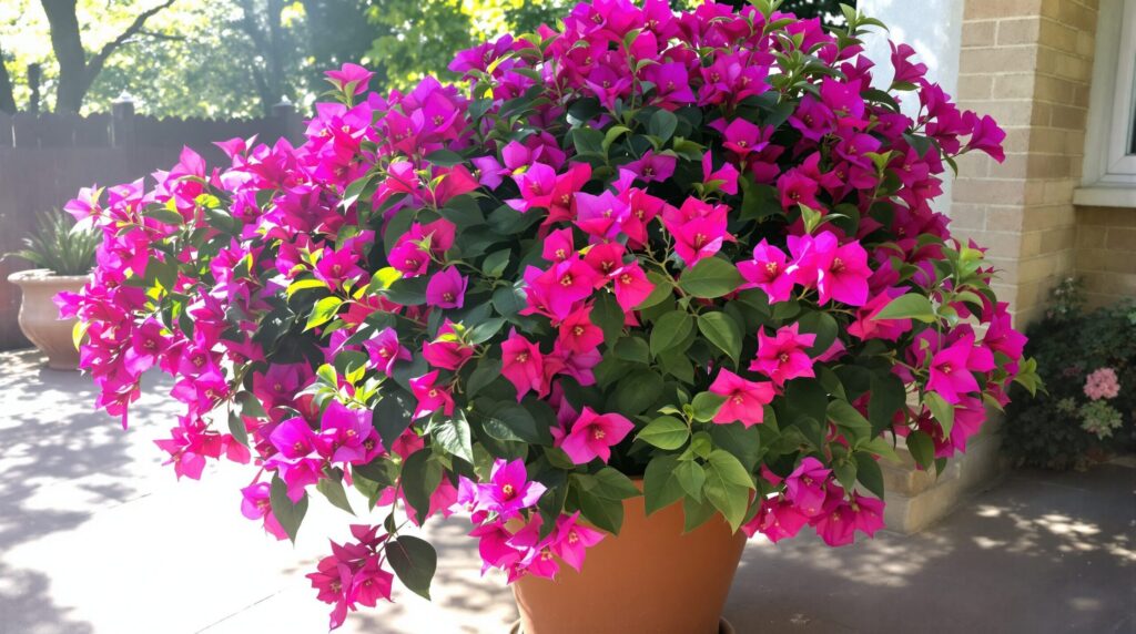 buganvilla en maceta