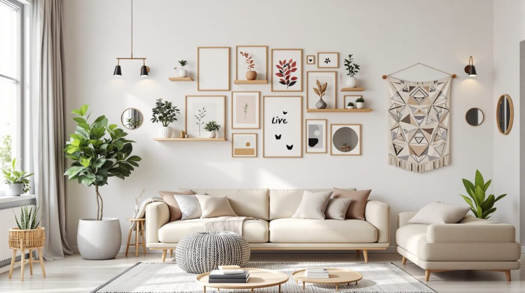 decorar la pared del salon