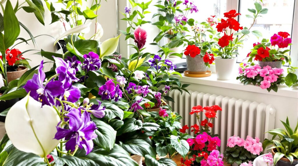 plantas de interior con flor