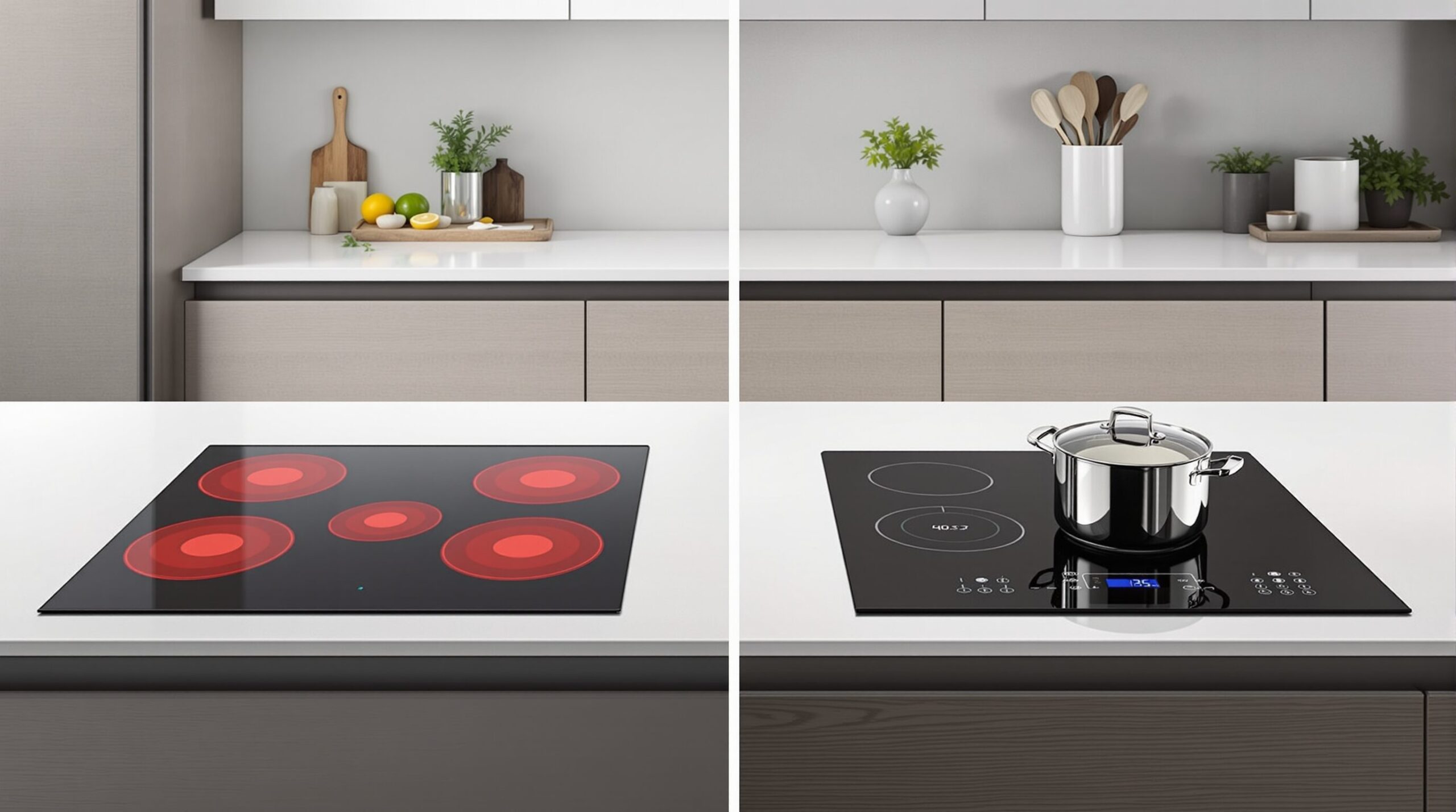 Vitrocerámica o inducción: ¿cómo elegir la mejor opción para tu cocina?