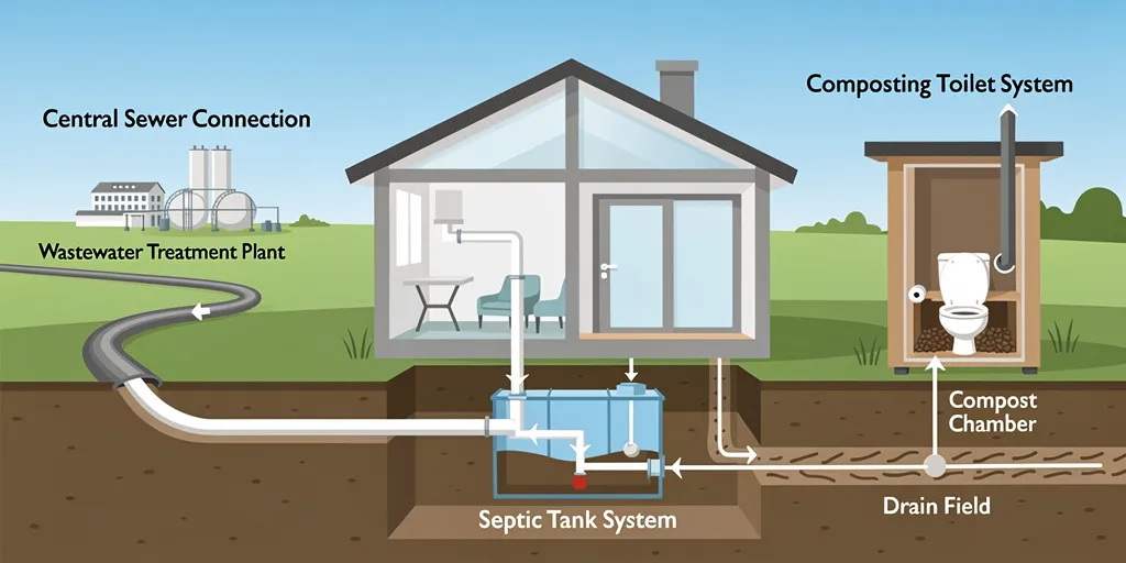 Fosa septica: las diferencias clave con otros sistemas de saneamiento doméstico