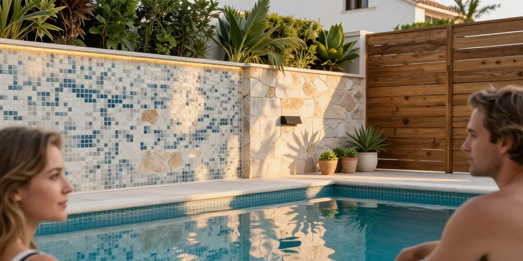 Muros Y Paredes De Piscina: Las 10 Ideas De Decoración Más Prácticas