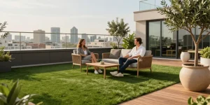 Terraza Con Césped Artificial: Las 7 Ideas Elegantes Para Su Hogar