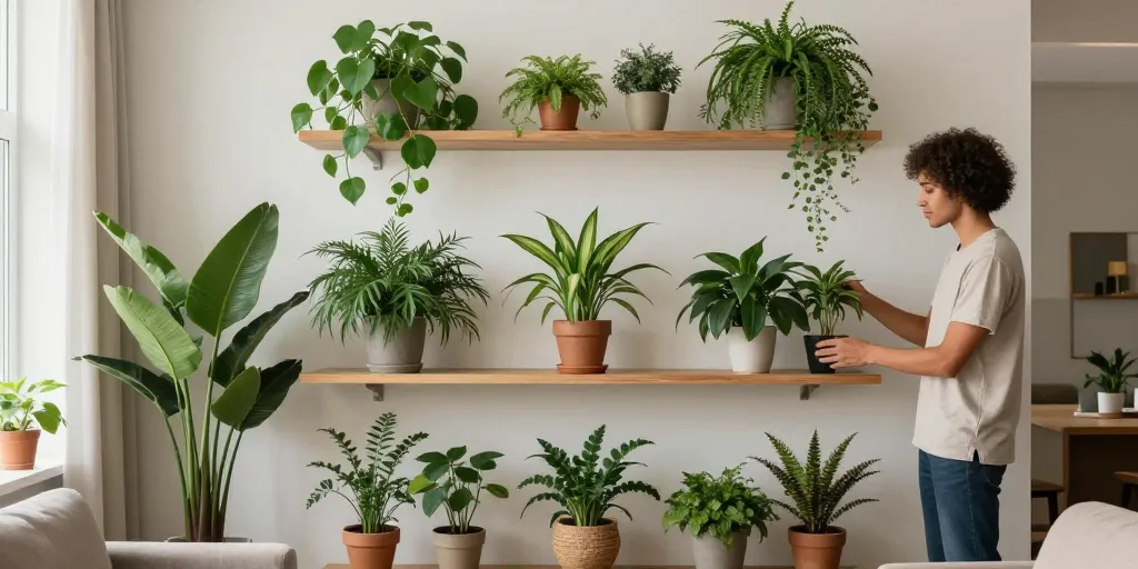 Cómo decorar con plantas sin cometer errores: la regla de los tres niveles que los interioristas no revelan